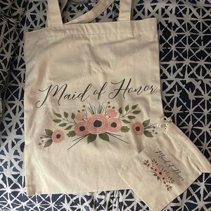 Maid of Honor Tote & Jewelry Bag